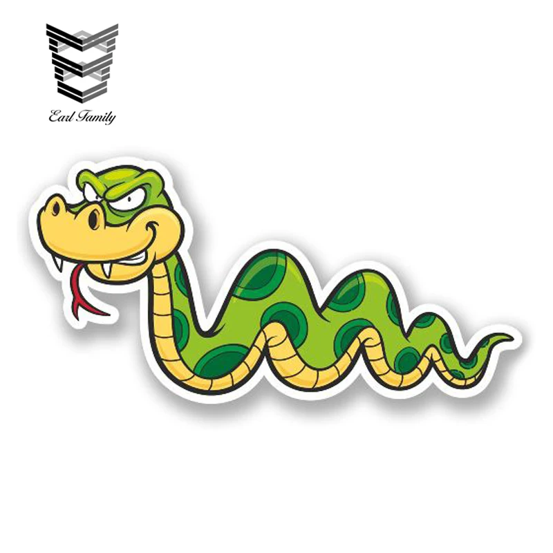 EARLFAMILY 13cm x 6cm Cartoon Snake Vinyl Sticker iPad Laptop Helmet Car Bike Ski Snowboard Decal Funny Car Sticker Waterproof 
EARLFAMILY 13cm x 6cm Cartoon Snake Vinyl Sticker iPad Laptop Helmet Car Bike Ski Snowboard Decal Funny Car Sticker Waterproof
