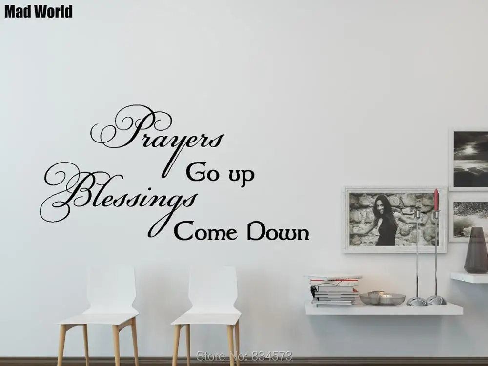 Prayers Blessings God Bible Love Quote Wall Art Stickers Wall Decals Home Diy Decoration Removable Room Decor Wall Stickers Wall Stickers Aliexpress