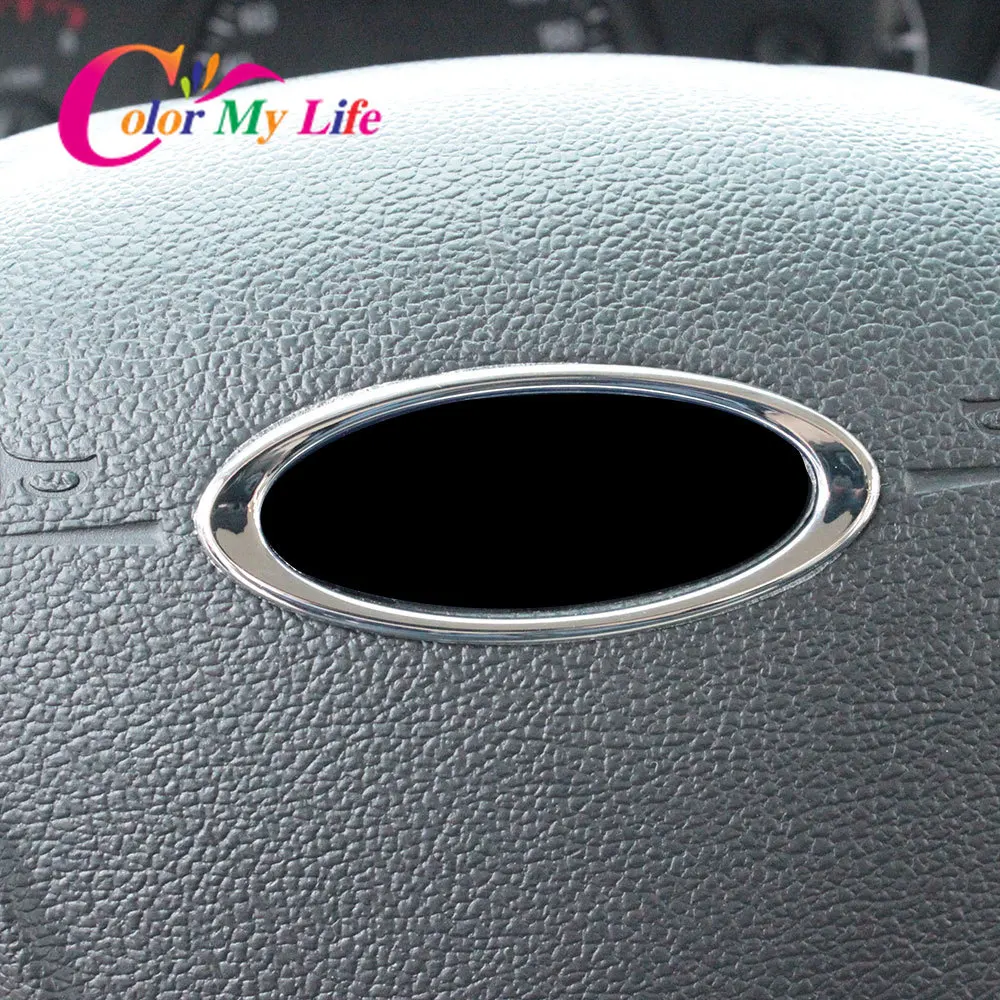 Color My Life ABS Chrome Car Steering Wheel Decoration Cover Trim Stickers for Ford C-Max Cmax C Max 2017 2018 Accessories
Color My Life ABS Chrome Car Steering Wheel Decoration Cover Trim Stickers for Ford C-Max Cmax C Max 2017 2018 Accessories