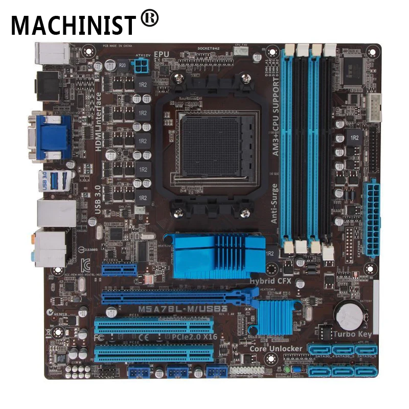 Original For ASUS M5A78L-M M5A78L-M/USB3 760G desktop motherboard MB AM3 AM3+ DDR3 32G RAM 100% fully Tested Free shipping
Original For ASUS M5A78L-M M5A78L-M/USB3 760G desktop motherboard MB AM3 AM3+ DDR3 32G RAM 100% fully Tested Free shipping