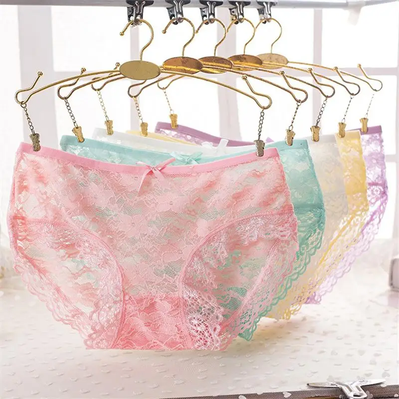 Elegant Women sweet lace solid underwear sexy see-through femme mujer low-rise soft Panties hollow out casual breathable Briefs
Elegant Women sweet lace solid underwear sexy see-through femme mujer low-rise soft Panties hollow out casual breathable Briefs
