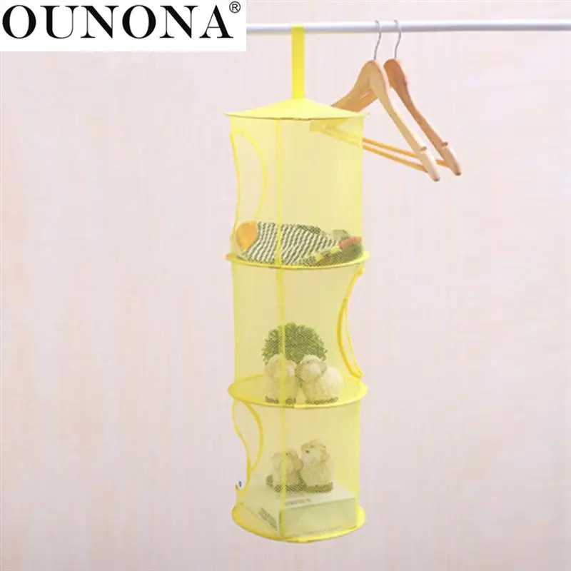 OUNONA Hanging Mesh Space Saver Bags Organizer 3 Compartments Toy Storage Basket for Kids Room
OUNONA Hanging Mesh Space Saver Bags Organizer 3 Compartments Toy Storage Basket for Kids Room