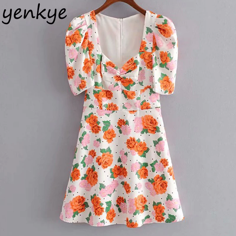 Summer Dress 2019 Women Romantic Floral Print Dress Elegant Lady V Neck Puff Sleeve A-line Mini Dress HHWM2132
Summer Dress 2019 Women Romantic Floral Print Dress Elegant Lady V Neck Puff Sleeve A-line Mini Dress HHWM2132