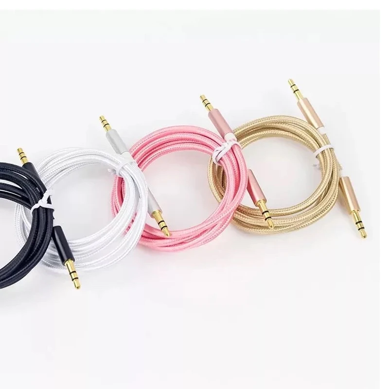 Newly 100CM 3.5 mm Universal Male to Jack Audio Aux Cable for IOS Android Car Headphone Speaker auxiliary cable |
