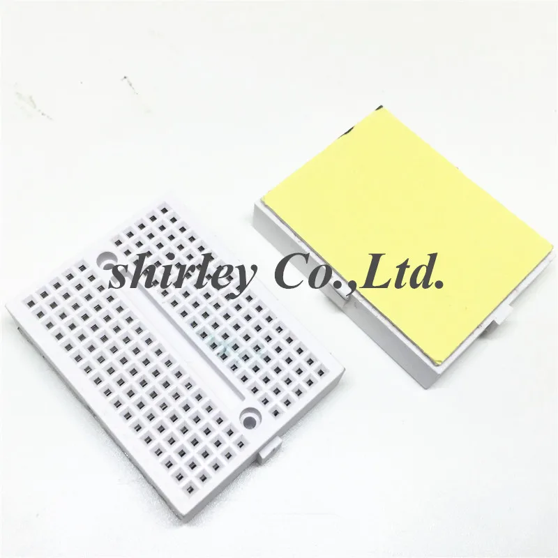 10pcs SYB-170 Mini Solderless Prototype Experiment Test Breadboard 170 Tie-points 35*47*8.5mm
10pcs SYB-170 Mini Solderless Prototype Experiment Test Breadboard 170 Tie-points 35*47*8.5mm