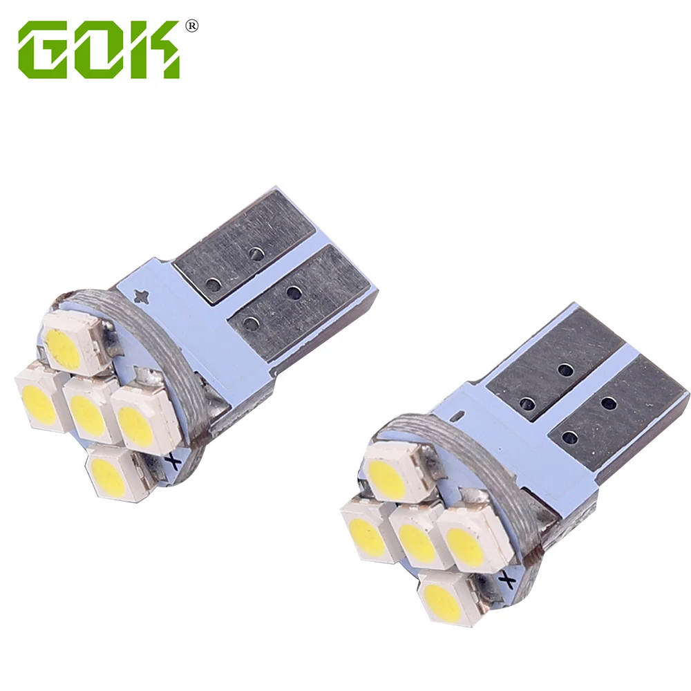 10pcs Car T10 5smd 1210 3528 W5w 194 5led Led Interior Signal Lamp Automobile Wedge Parking Dome Clearance License Plate Lights
10pcs Car T10 5smd 1210 3528 W5w 194 5led Led Interior Signal Lamp Automobile Wedge Parking Dome Clearance License Plate Lights