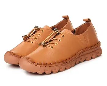 SunNY Everest women shoes cow leather flats mother soft sole rubber lace up untiskid 36-40
SunNY Everest women shoes cow leather flats mother soft sole rubber lace up untiskid 36-40