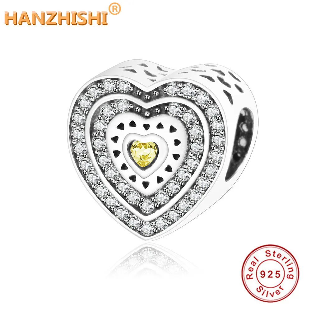 925 Sterling Silver Heart Shape Charm Beads Fits Pandora Charms Bracelet With Mix CZ DIY Original Silver Jewelry berloque 2017
925 Sterling Silver Heart Shape Charm Beads Fits Pandora Charms Bracelet With Mix CZ DIY Original Silver Jewelry berloque 2017