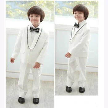 2017 White Shawl Collar Kid's flower boy dress Homme Fashion Tuxedos Wedding Boys Suits Formal Occasion Wear suit (Jacket+Pants)
2017 White Shawl Collar Kid's flower boy dress Homme Fashion Tuxedos Wedding Boys Suits Formal Occasion Wear suit (Jacket+Pants)