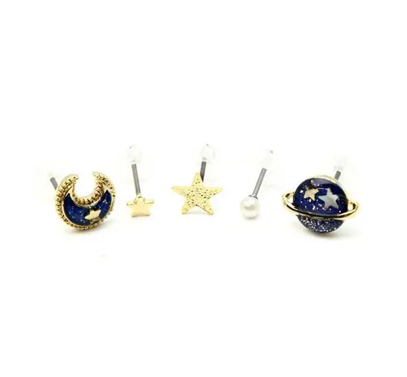 5 pcs/set new fashion ear set star moon stud earring for women girl jewelry simulation pearl star earring accessories
5 pcs/set new fashion ear set star moon stud earring for women girl jewelry simulation pearl star earring accessories