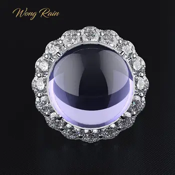 Wong Rain Vintage 100% 925 Sterling Silver Round Amethyst Gemstone Birthstone Engagement Wedding Couple Rings Jewelry Wholesale
Wong Rain Vintage 100% 925 Sterling Silver Round Amethyst Gemstone Birthstone Engagement Wedding Couple Rings Jewelry Wholesale