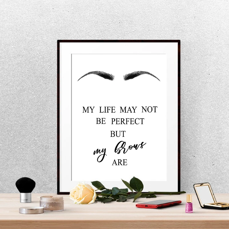 Brows Canvas Prints Salon Decor