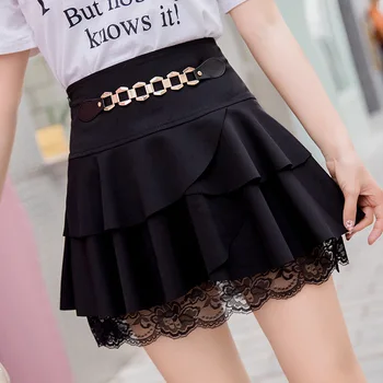 Trousers Women Limited 2019 Exposed Lace Skirt Of Tall Waist Miniskirt Female Mini Bitter Fleabane Pure Color Bust Skirts Pants
Trousers Women Limited 2019 Exposed Lace Skirt Of Tall Waist Miniskirt Female Mini Bitter Fleabane Pure Color Bust Skirts Pants