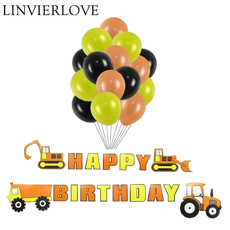 1Set Construction Vehicle Paper Banners+Latex balloon Happy Birthday Theme For Kids Boys Girls Baby Shower Party Decor Supplies
1Set Construction Vehicle Paper Banners+Latex balloon Happy Birthday Theme For Kids Boys Girls Baby Shower Party Decor Supplies
