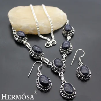 Hermosa Jewelry Trend Fashion Purple Jinsha Stone 925 Sterling Silver women Necklace + Earrings 18 inches HM08
Hermosa Jewelry Trend Fashion Purple Jinsha Stone 925 Sterling Silver women Necklace + Earrings 18 inches HM08