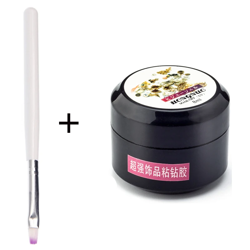 8ML/Box Gel Nail Art Rhinestone Gel Glue Use For Nail Tips Decoration Jewelry With brush
8ML/Box Gel Nail Art Rhinestone Gel Glue Use For Nail Tips Decoration Jewelry With brush