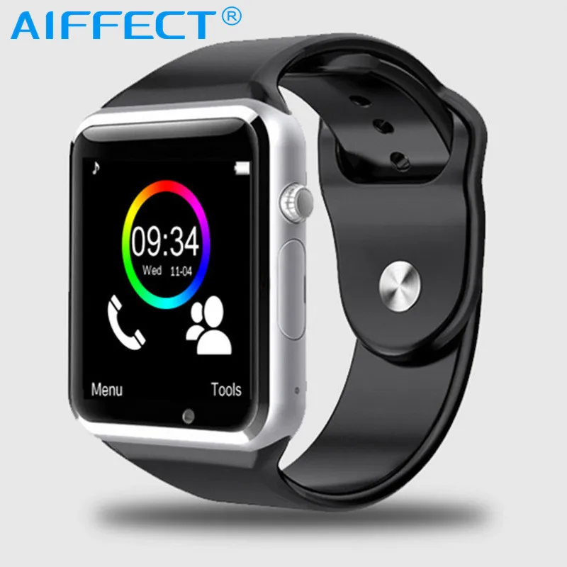 AIFFECT A1 наручные часы Bluetooth Smart Watch Sport шагомер с SIM Камера умные для Android смартфон