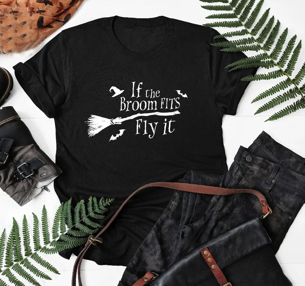 If the broom fits fly it funny graphic women fashion witch grunge tumblr Halloween party street style t-shirt goth tees shirts
If the broom fits fly it funny graphic women fashion witch grunge tumblr Halloween party street style t-shirt goth tees shirts