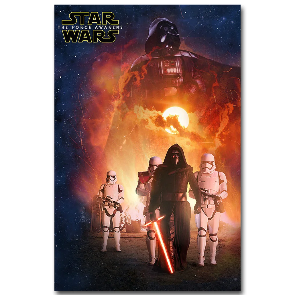 Star Wars 7 The Force Awakens Art Silk Fabric Poster Print 13x20 24x36 inch Movie Kylo Ren Picture for Room Wall Decor 015
Star Wars 7 The Force Awakens Art Silk Fabric Poster Print 13x20 24x36 inch Movie Kylo Ren Picture for Room Wall Decor 015