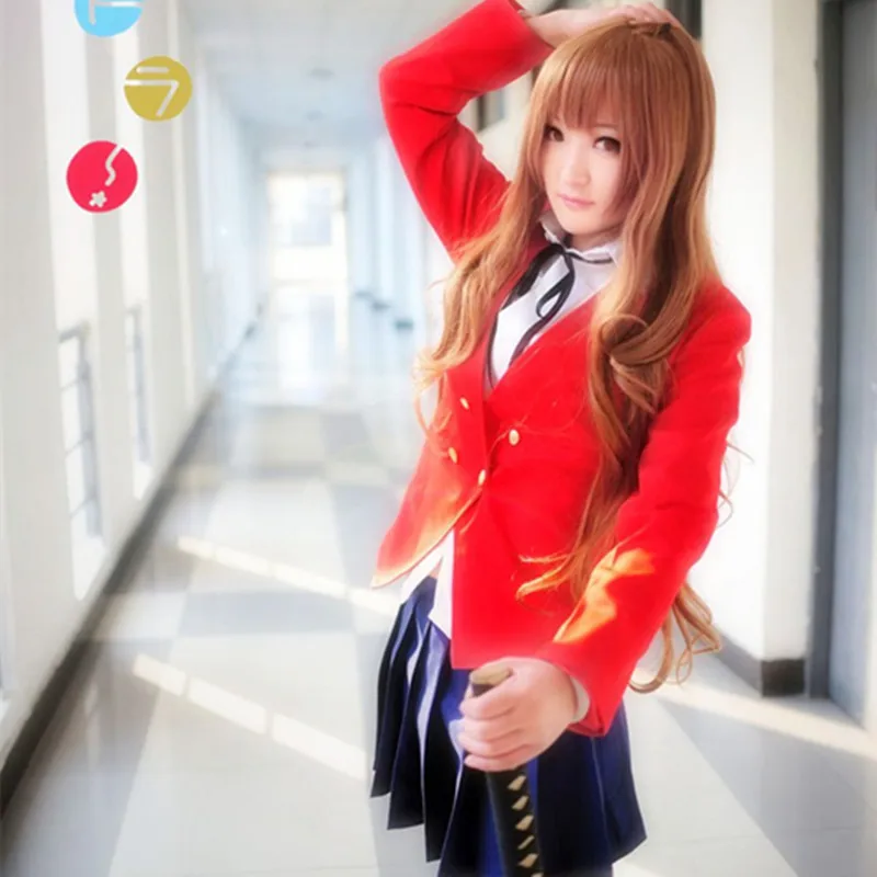 Japan Anime TIGER DRAGON Toradora Aisaka Taiga cosplay costume uniform roupas for girls women high quality free shipping
Japan Anime TIGER DRAGON Toradora Aisaka Taiga cosplay costume uniform roupas for girls women high quality free shipping
