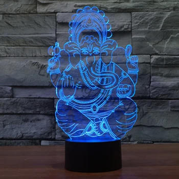 India elephant Buddha 3D Night Light LED Remote Touch Swithc LED 7 Colors LED USB 3D Illusion Table Lamp Home Decor
India elephant Buddha 3D Night Light LED Remote Touch Swithc LED 7 Colors LED USB 3D Illusion Table Lamp Home Decor