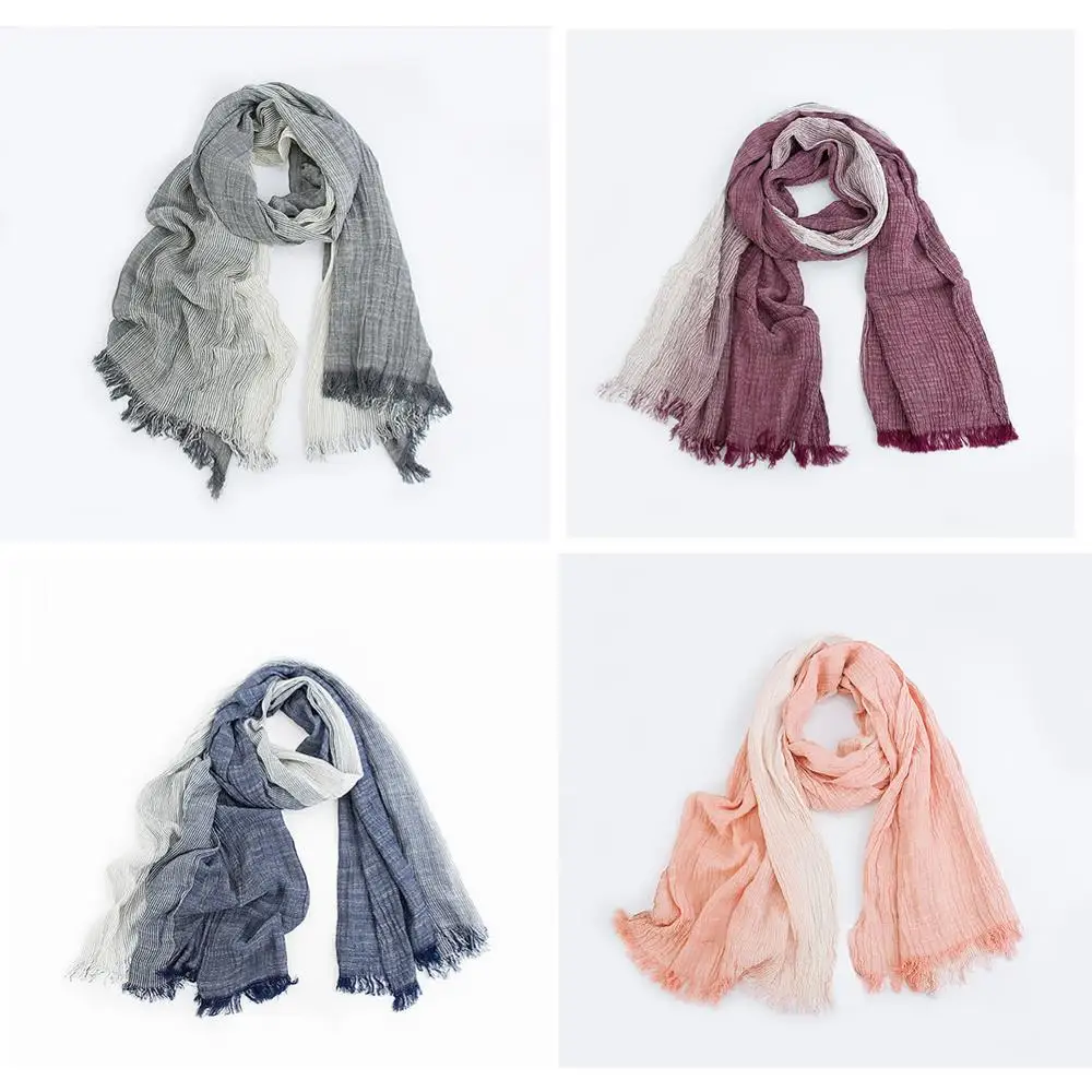 Women Men Yarn Scarf Long Loop Head Neck Wrap Shawl Hijab Oversized Muffer Clutch Ruched Muslin Scarves Gradient Accessories
Women Men Yarn Scarf Long Loop Head Neck Wrap Shawl Hijab Oversized Muffer Clutch Ruched Muslin Scarves Gradient Accessories