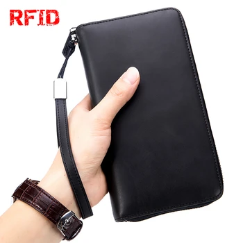 Women Fashion Wallet RFID Genuine Leather Zipper Wallet Brand Card Holder Passport Holder Men Tickets Bills Clutches Phone Bag
Women Fashion Wallet RFID Genuine Leather Zipper Wallet Brand Card Holder Passport Holder Men Tickets Bills Clutches Phone Bag