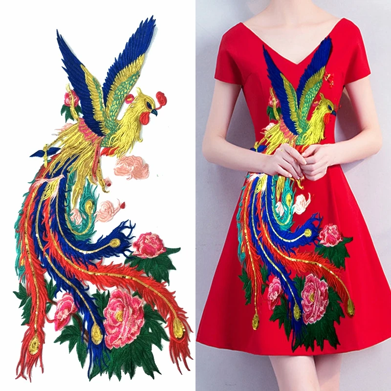 Large Phoenix Patches For Clothing Applique Sequin Embroidery Patch Decals Peacock Phoenix Clothing Accessories Large
Large Phoenix Patches For Clothing Applique Sequin Embroidery Patch Decals Peacock Phoenix Clothing Accessories Large