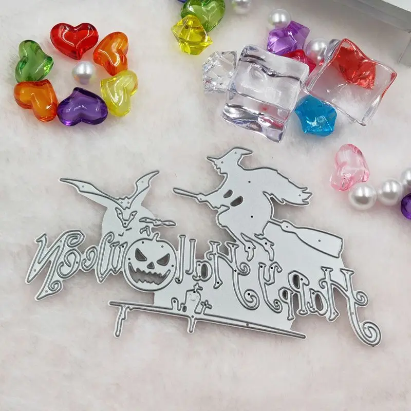 Happy Halloween Metal Cutting Dies Stencil DIY Scrapbooking Album Stamp Paper Card Embossing Crafts Decor
Happy Halloween Metal Cutting Dies Stencil DIY Scrapbooking Album Stamp Paper Card Embossing Crafts Decor