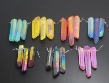 6 pcs Quartz Crystal Points Pendants,Irregular Shape Crystal Quartz Pendents,Jewelry Pendents
6 pcs Quartz Crystal Points Pendants,Irregular Shape Crystal Quartz Pendents,Jewelry Pendents