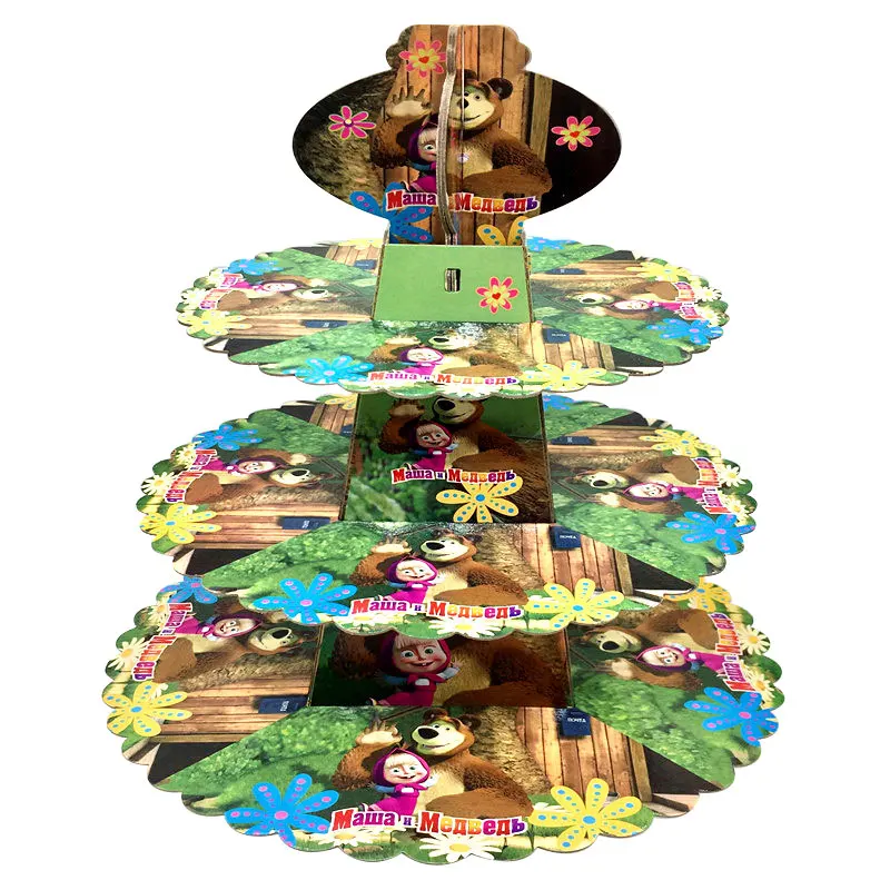 a big beatiful masha and bear theme party cupcake stander party decoration baby shower supplies 1pcs/lot
a big beatiful masha and bear theme party cupcake stander party decoration baby shower supplies 1pcs/lot
