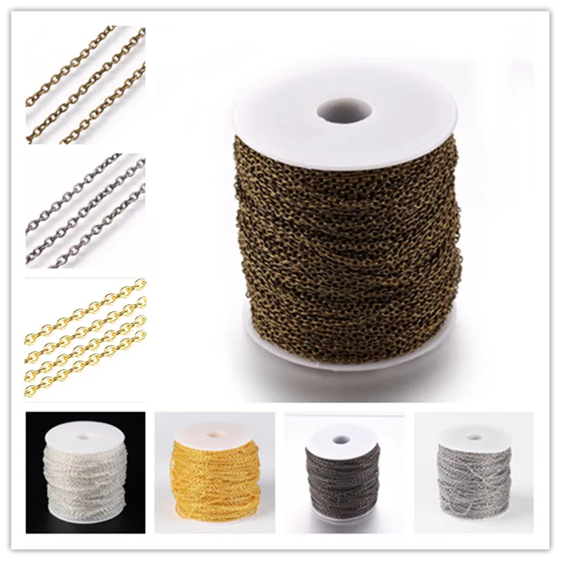 Pandahall Iron Cross Chain, Unwelded, Lead Free, Golden Color, Come On Reel, about 3mm long, 2mm wide, 0.5mm thick, 100M/roll
Pandahall Iron Cross Chain, Unwelded, Lead Free, Golden Color, Come On Reel, about 3mm long, 2mm wide, 0.5mm thick, 100M/roll