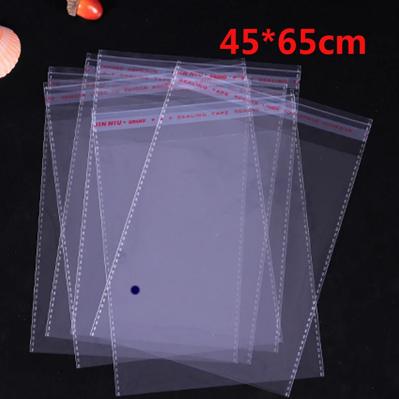 100 Pcs 45*65cm Transparent Self Adhesive Seal Poly Plastic Bags Crystal Clear Cellophane Cello Gift Bag
100 Pcs 45*65cm Transparent Self Adhesive Seal Poly Plastic Bags Crystal Clear Cellophane Cello Gift Bag