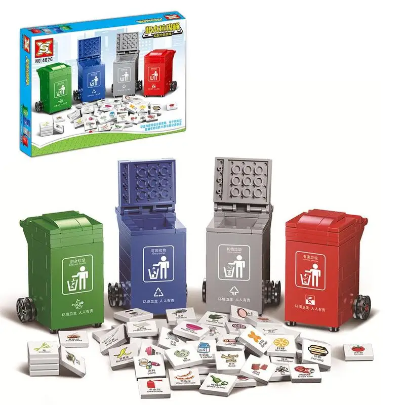 353pcs Montessori Waste Sorting Toy Mini Trash Can Toy Garbage Truck Curbside Vehicle Bin Intelligence Education Simulation Toy
353pcs Montessori Waste Sorting Toy Mini Trash Can Toy Garbage Truck Curbside Vehicle Bin Intelligence Education Simulation Toy