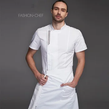 High Quality Summer Restaurant Kitchen Man Short Sleeve Chef Jacket Cooker Thin Work Wear Food Service Top Jacket Uniform,C1
High Quality Summer Restaurant Kitchen Man Short Sleeve Chef Jacket Cooker Thin Work Wear Food Service Top Jacket Uniform,C1