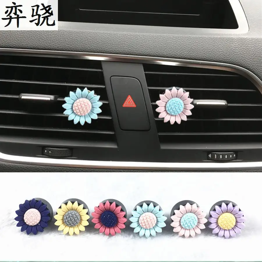 Exquisite plastic colour Sun flower car accessories styling Beautiful car perfume clip Air refreshing agent for air conditioner
Exquisite plastic colour Sun flower car accessories styling Beautiful car perfume clip Air refreshing agent for air conditioner