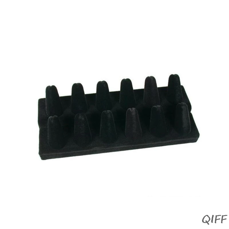 Ring Display Rack Two Layers 12 Finger Tip Holder Organizer Storage Shelf Showcase Boutique Jewelry Tray Rings Universal Fleece
Ring Display Rack Two Layers 12 Finger Tip Holder Organizer Storage Shelf Showcase Boutique Jewelry Tray Rings Universal Fleece
