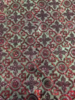 NEW COMING sequins embroidered lace fabric SYJ-4710-2 paillette fabric for dress
NEW COMING sequins embroidered lace fabric SYJ-4710-2 paillette fabric for dress
