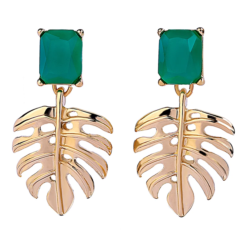 New Arrival Ethnic Green Resin Gold Color Leaf Drop Earrings For Women Fashion Handmade Date Gift Wholesale Earring Jewelry
New Arrival Ethnic Green Resin Gold Color Leaf Drop Earrings For Women Fashion Handmade Date Gift Wholesale Earring Jewelry