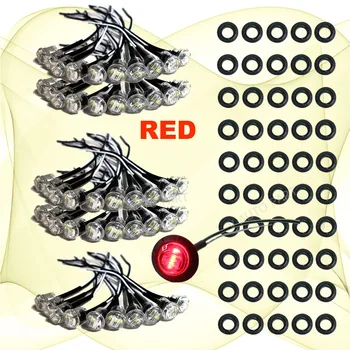 Tkeapl 50X Mini Red 3/4" Round Side 3 LED Marker Trailer Bullet Clearance License clear Light with Rubber Base
Tkeapl 50X Mini Red 3/4" Round Side 3 LED Marker Trailer Bullet Clearance License clear Light with Rubber Base