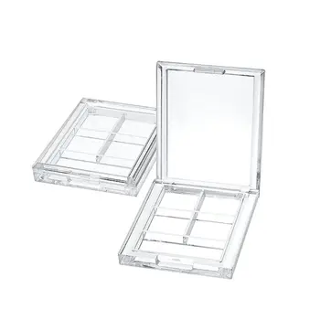 4 Grids Rectangular Eyeshadow Pigment Empty Container Palettes Clear Plastic Portable Lipstick Dispenser Case Tray Tool
4 Grids Rectangular Eyeshadow Pigment Empty Container Palettes Clear Plastic Portable Lipstick Dispenser Case Tray Tool
