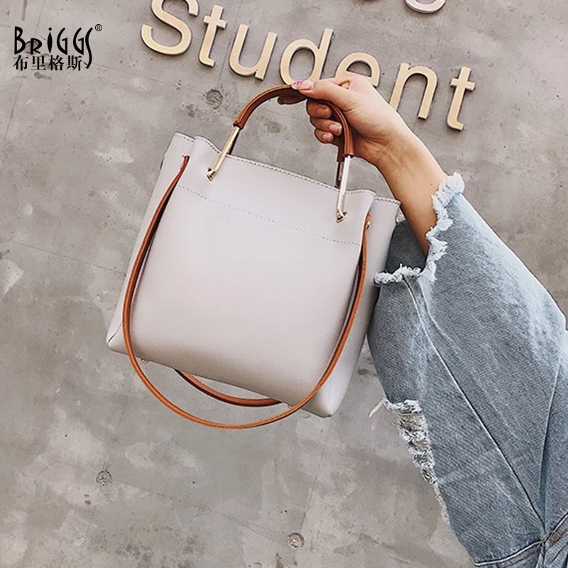 BRIGGS brand pu leather handbag women small tote bag shoulder messenger bags female leather bucket bag
BRIGGS brand pu leather handbag women small tote bag shoulder messenger bags female leather bucket bag
