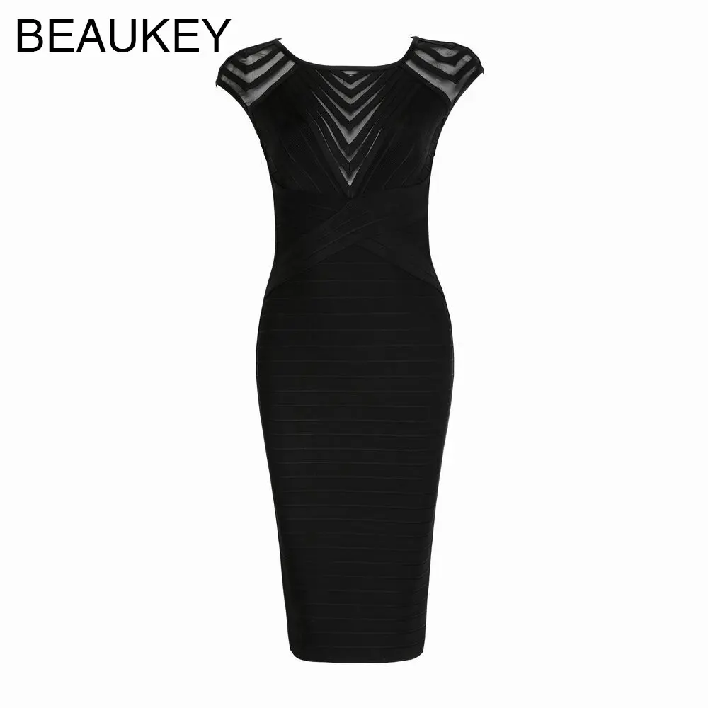 Black Cap Sleeve Mesh 2016 Newest Arrival Rayon Clubware Bodycon Knee Length Bandage Dress
Black Cap Sleeve Mesh 2016 Newest Arrival Rayon Clubware Bodycon Knee Length Bandage Dress