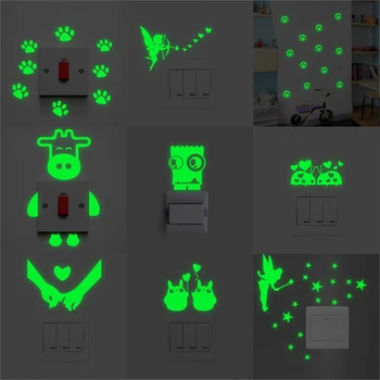 Luminous Cartoon Switch Sticker Glow In the Dark Cat Sticker Fluorescent Fairy Moon Stars Sticker Kid Room Decoration Home Decor
Luminous Cartoon Switch Sticker Glow In the Dark Cat Sticker Fluorescent Fairy Moon Stars Sticker Kid Room Decoration Home Decor