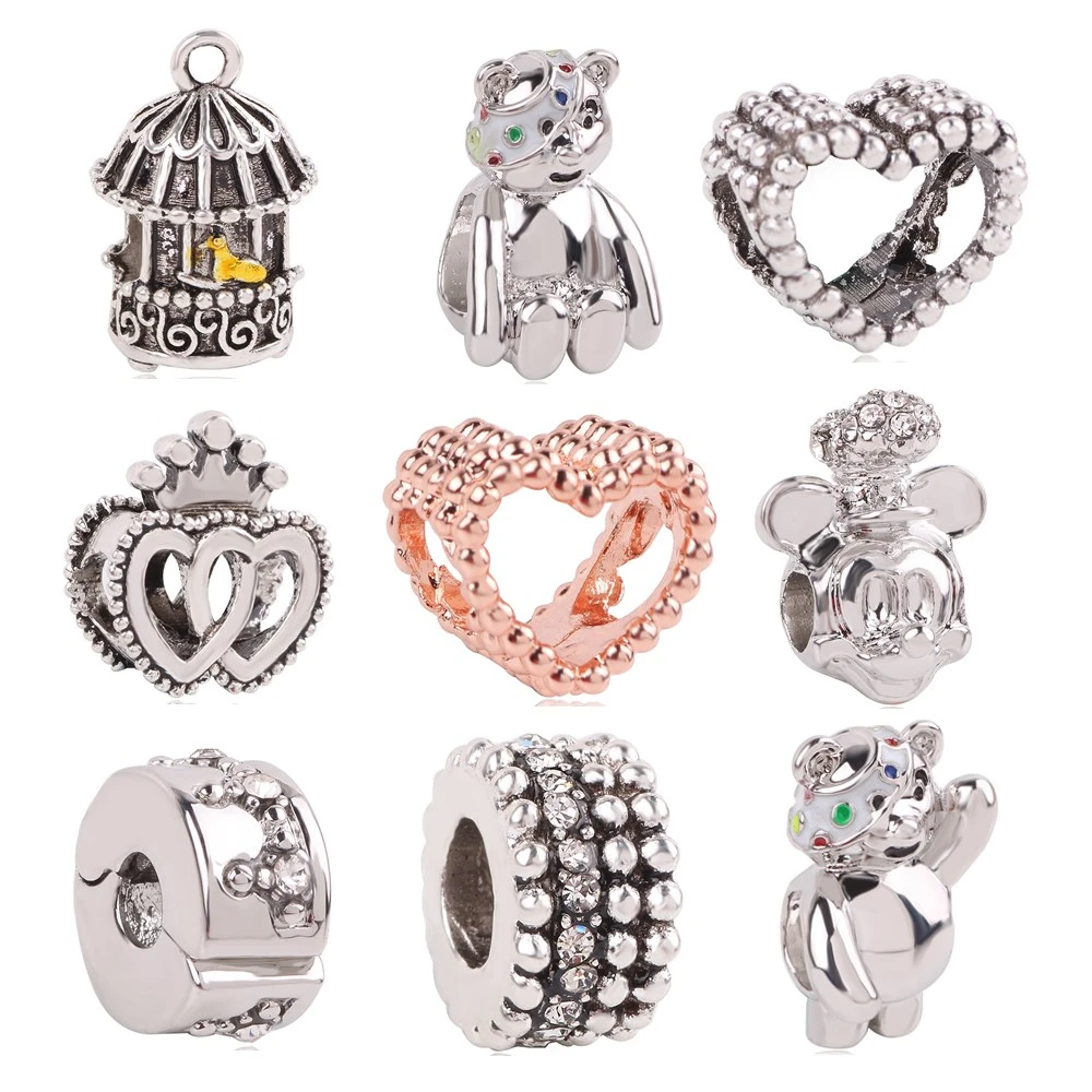 Couqcy 1pc European Silver Color Crown Love Mickey Minnie DIY Hanging Jewelry Bead Fow Women Fit Fits Pandora Charm Bracelets
Couqcy 1pc European Silver Color Crown Love Mickey Minnie DIY Hanging Jewelry Bead Fow Women Fit Fits Pandora Charm Bracelets