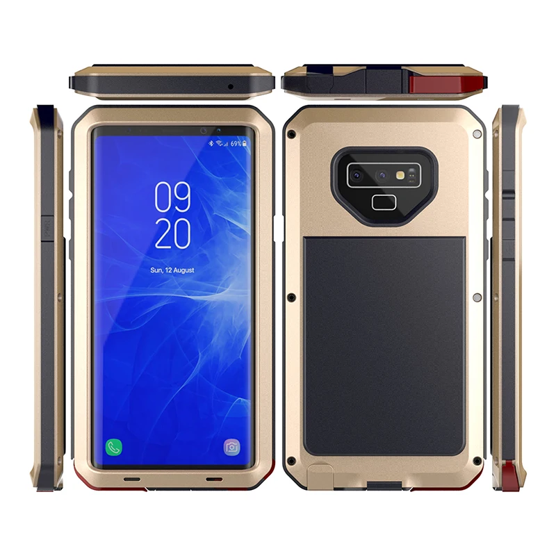 Heavy Duty Protection Armor Metal Aluminum Waterproof Shockproof 360 Full Case for Galaxy S8 S9 Plus Note 8 S6 S7Edge Note 9 S9p
Heavy Duty Protection Armor Metal Aluminum Waterproof Shockproof 360 Full Case for Galaxy S8 S9 Plus Note 8 S6 S7Edge Note 9 S9p