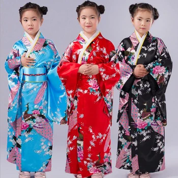 Children Peacock Yukata Clothing Girl Japanese Kimono Dress Kids Yukata Haori Costume Traditional Japones Kimono Costume Child
Children Peacock Yukata Clothing Girl Japanese Kimono Dress Kids Yukata Haori Costume Traditional Japones Kimono Costume Child