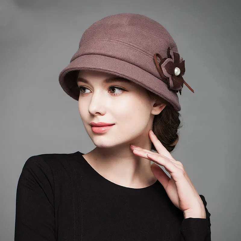 Women Fedoras Hat Winter Fall New Wool British Vintage Retro Ladies Cap Korean Warm Basin Hats Female Elegant Church Caps H6741
Women Fedoras Hat Winter Fall New Wool British Vintage Retro Ladies Cap Korean Warm Basin Hats Female Elegant Church Caps H6741