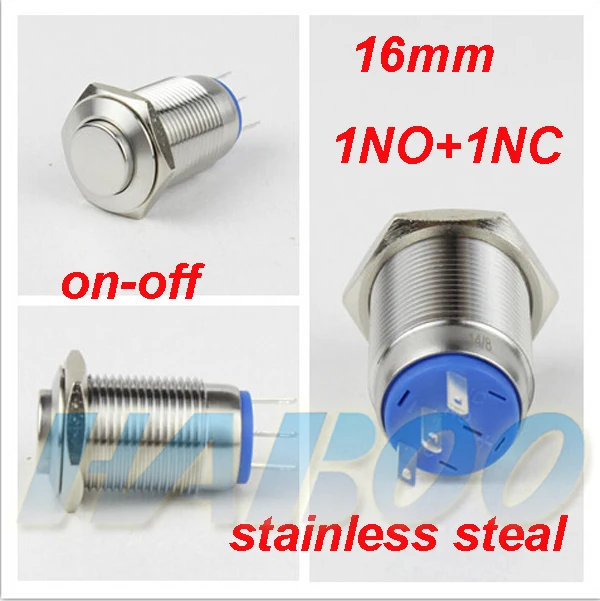 HABOO 16mm ON-OFF stainless steal push button switch high head 1NO+1NC latching switch shipping free
HABOO 16mm ON-OFF stainless steal push button switch high head 1NO+1NC latching switch shipping free