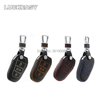 LUCKEASY High Quality Leather Remote Key Case Cover Holder For Peugeot 301 408 508 
LUCKEASY High Quality Leather Remote Key Case Cover Holder For Peugeot 301 408 508